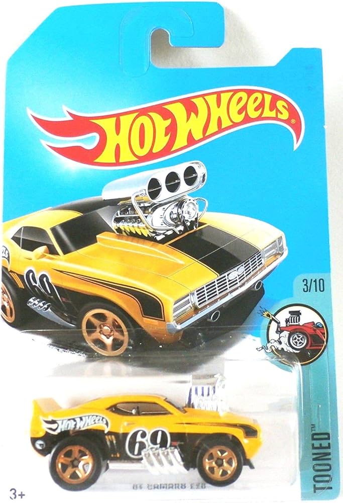 Amazon.com: Hot Wheels 2017 Tooned '69 Camaro Z28 Treasure Hunt
