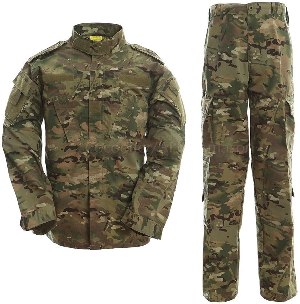 Amazon.co.jp: BDU Camouflage Top and Bottom Set Combat Uniform