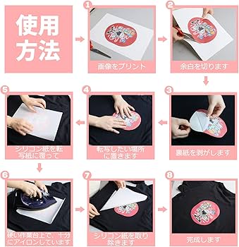 Amazon | A-SUB アイロンプリントシート Tシャツ転写紙 熱転写 濃色