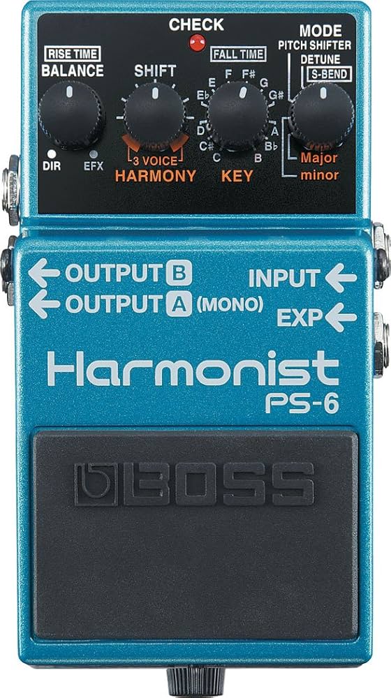 BOSS PS-6 Harmonist Pedal with Four Intelligent Pitch-Shift