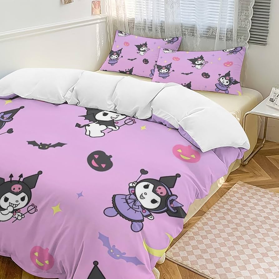 Amazon｜クロミ ちゃん ベッド3点セット 布団カバー シングル 3点