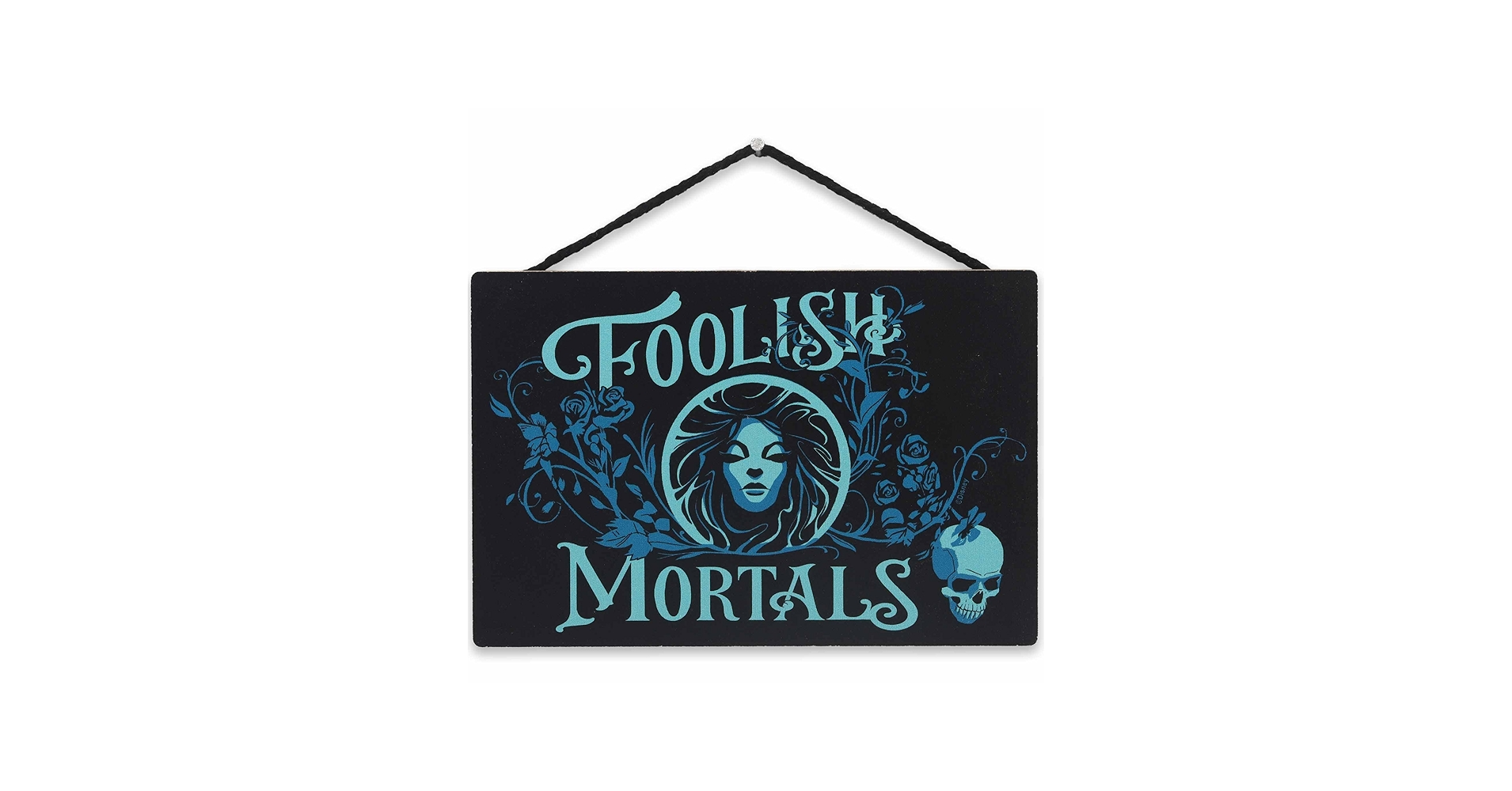 Amazon.com: Disney Haunted Mansion Foolish Mortals Hanging Wood
