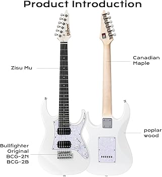 Amazon.com: Bullfighter 34 Inch Kids Mini Strat Electric Guitar