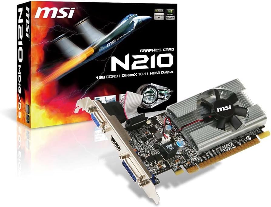 Amazon.com: MSI N210MD1GD3 GeForce 210 Graphic Card 589 MHz Core 1