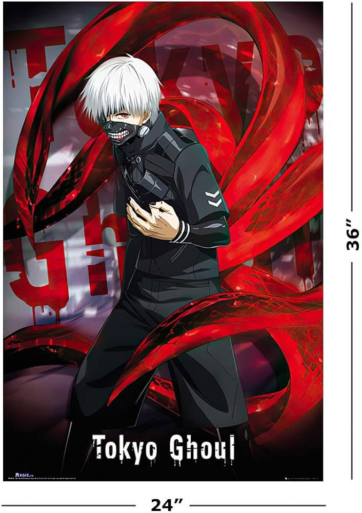 Amazon.co.jp: 東京喰種トーキョーグールの金木研 24x36 ポスター