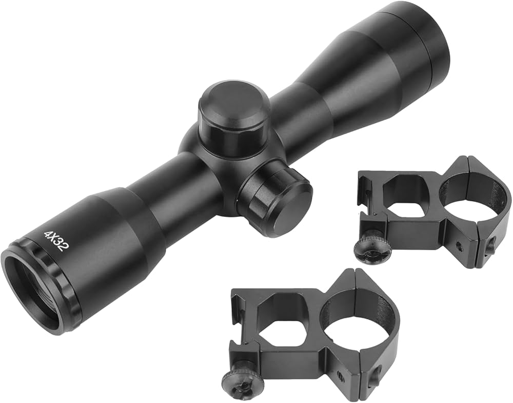 Amazon.co.jp: SKEERY 4X32 ライフルスコープ 4倍固倍照準器