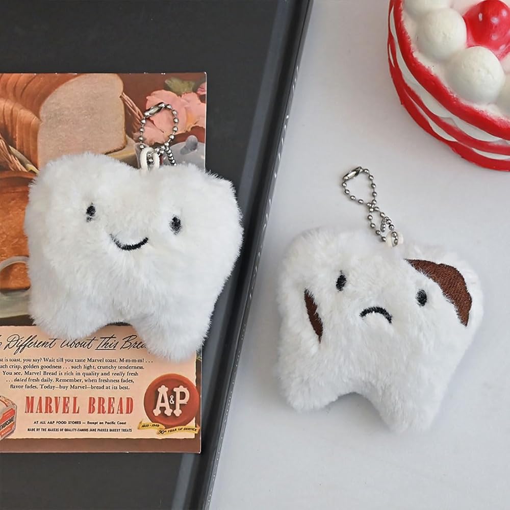 Amazon.co.jp: [Yicdfur] 歯のペンダント ぬいぐるみ かわいい 健康な