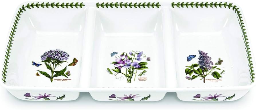 Amazon.com | Portmeirion Botanic Garden 3-Section Server, Assorted