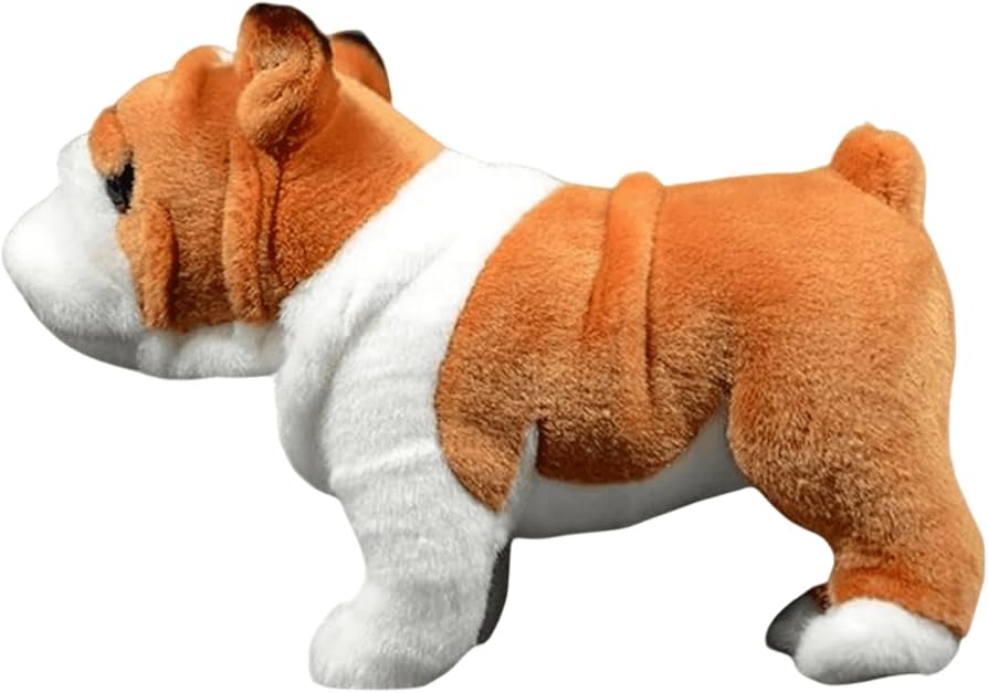 Amazon.co.jp: lilizzhoumax ブルドッグぬいぐるみ リアルな犬の