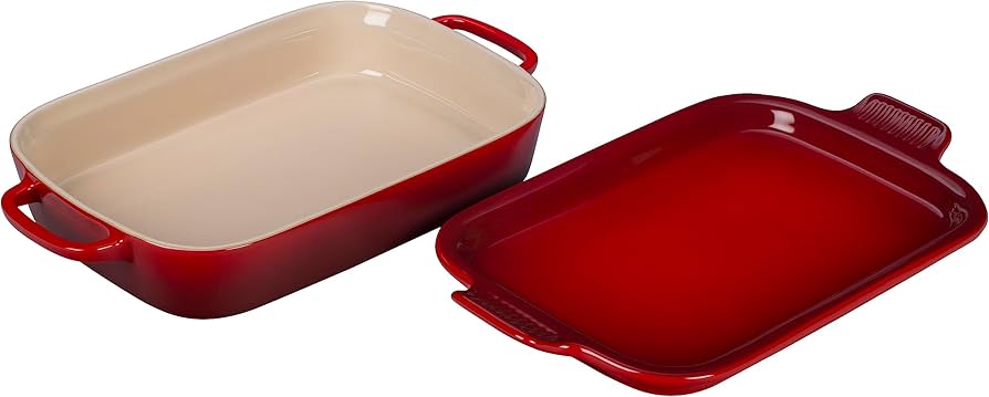 Amazon.com | Le Creuset Stoneware Rectangular Dish with Platter