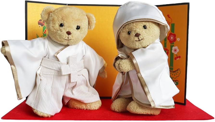 Amazon.co.jp: 【プティルウ】くまの夫婦ぬいぐるみ、スタイリング