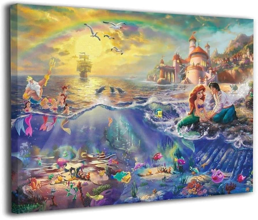 Amazon.co.jp: 人魚姫 ポスター リトル?マーメイド アリエル おしゃれ