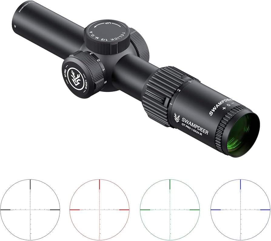 Amazon.co.jp: SWAMP DEER ライフルスコープ 1-5x24IR ショート