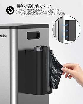 Amazon｜Lovewind 3×20L キッチンゴミ箱 蓋付き 3コンパートメント