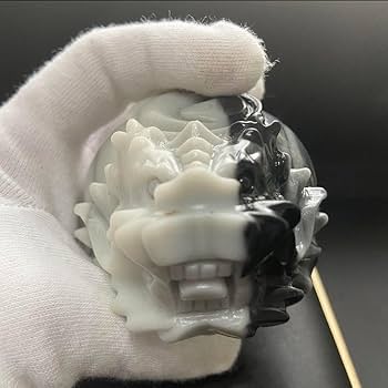 Amazon.co.jp: 460 特注太極石 大サイズ 陰陽 龍亀 82.1×66.3×55.6