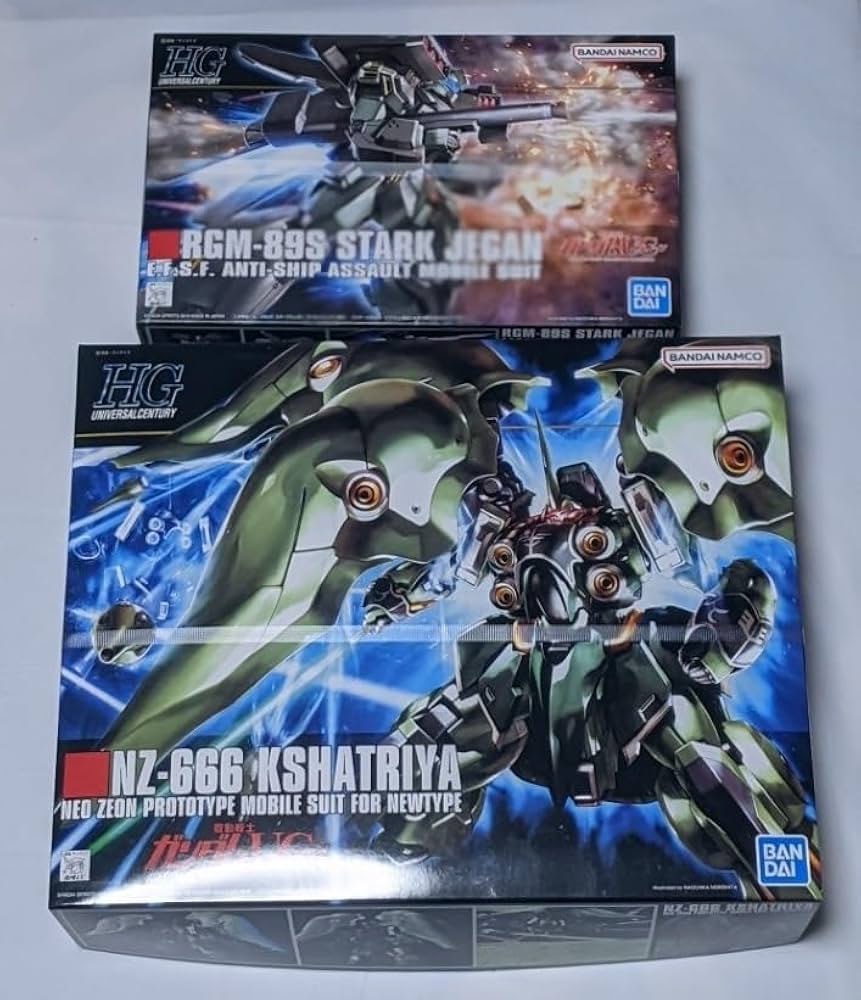 Amazon.co.jp: 2体セット HGUC クシャトリヤ スタークジェガン セット