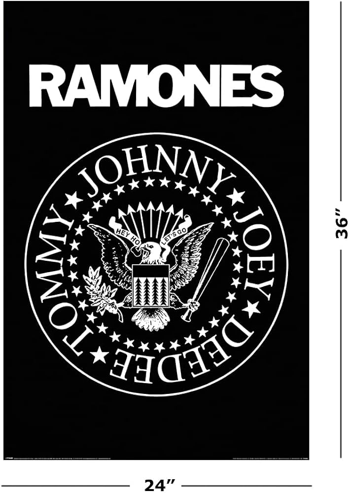 Amazon.co.jp: The Ramones - ミュージックポスター (バンドロゴ