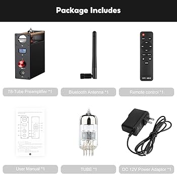 Amazon.com: AIYIMA T8 6N3 Digital Tube Preamplifier Bluetooth 5.0