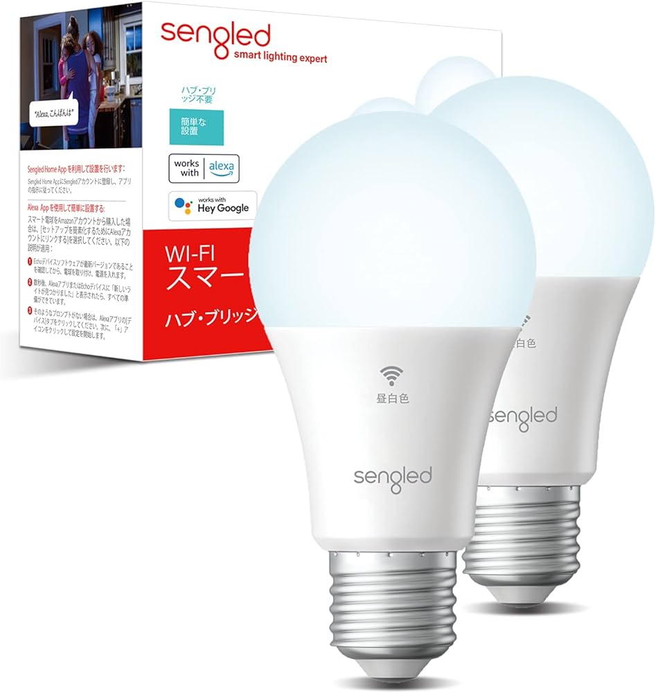 Amazon.co.jp: Wi-Fi接続 Sengled スマート LED電球 e26口金 60w形相当
