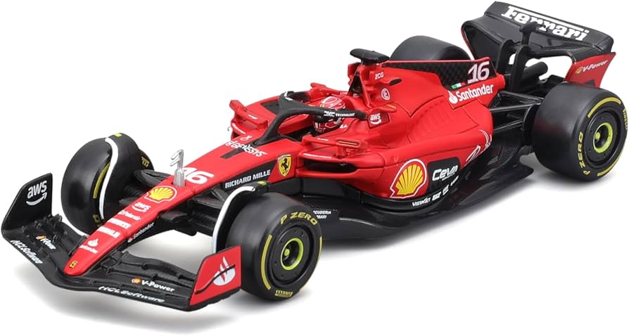 Amazon.com: 1:43 SFR Ferrari F1 Team Race Car (2023) with Helmet