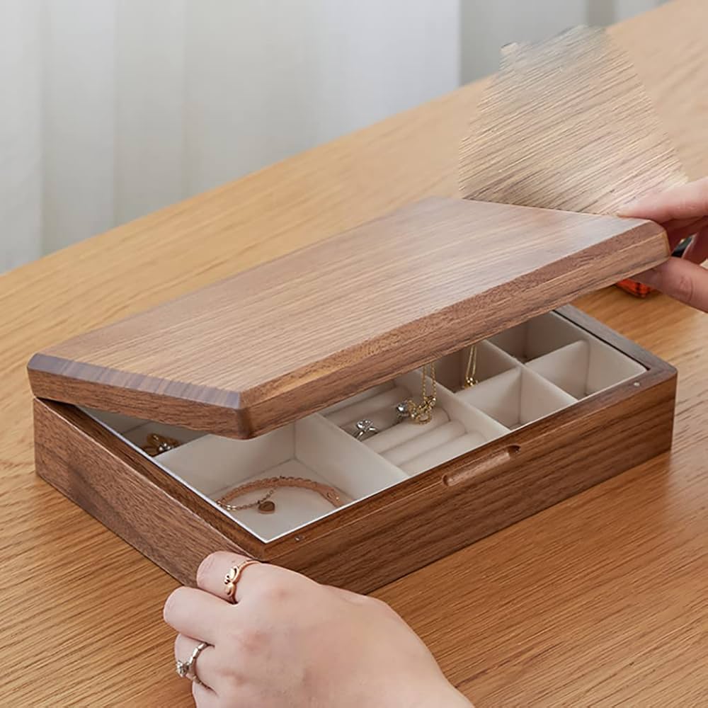 Amazon｜ジュエリーボックス，ジュエリー収納ボックス，木製の宝石箱