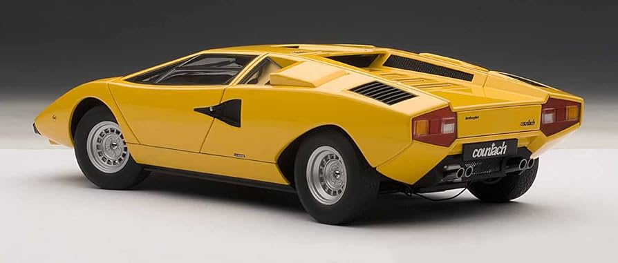 Amazon | AUTOart 1/18 ランボルギーニ カウンタック LP400 (イエロー