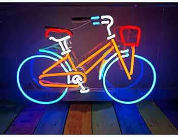 Amazon | ネオンサイン『自転車』NEON SIGN 自転車屋 車庫 地下室 バー