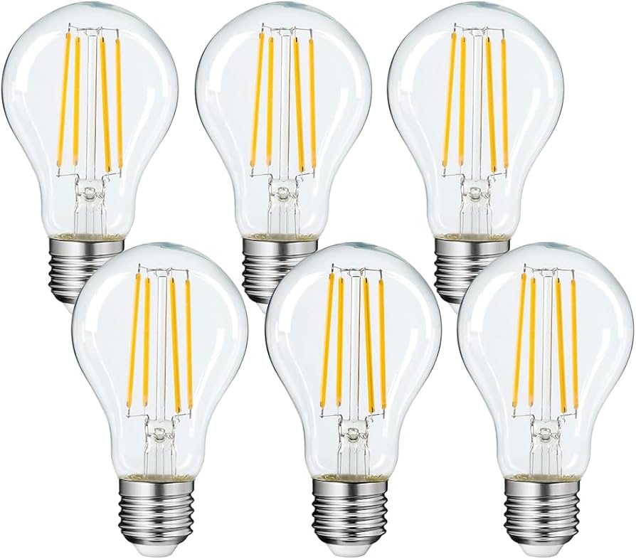 Amazon | 共同照明 6個セット LEDフィラメント電球 E26 60W形相当 A60