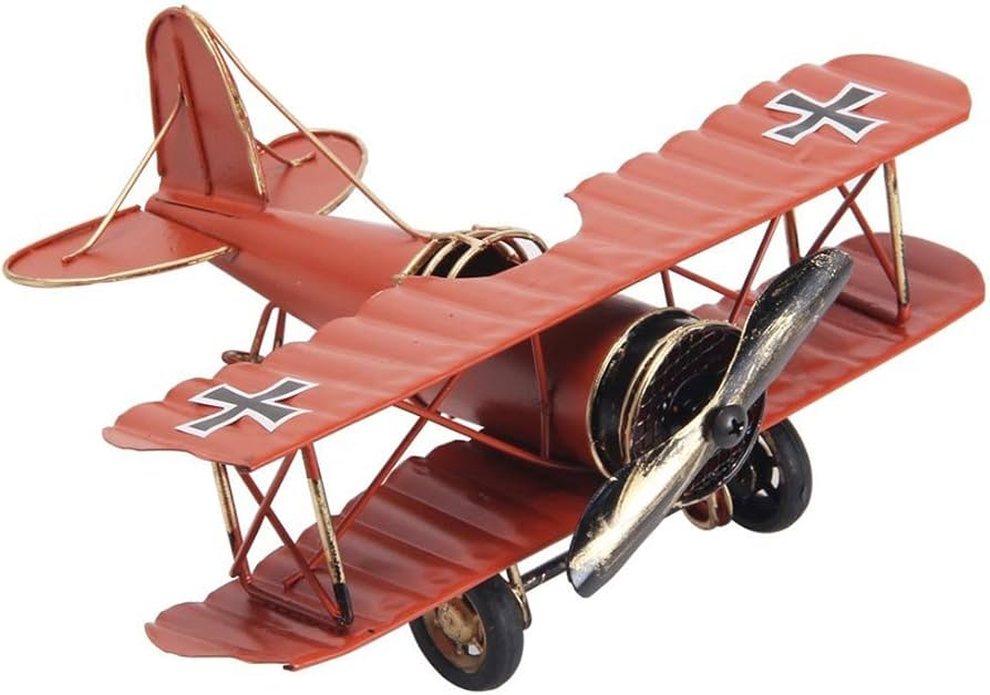 Amazon.co.jp: URAQT 復古飛行機 モデル ドイツ 双翼飛行機 レトロ