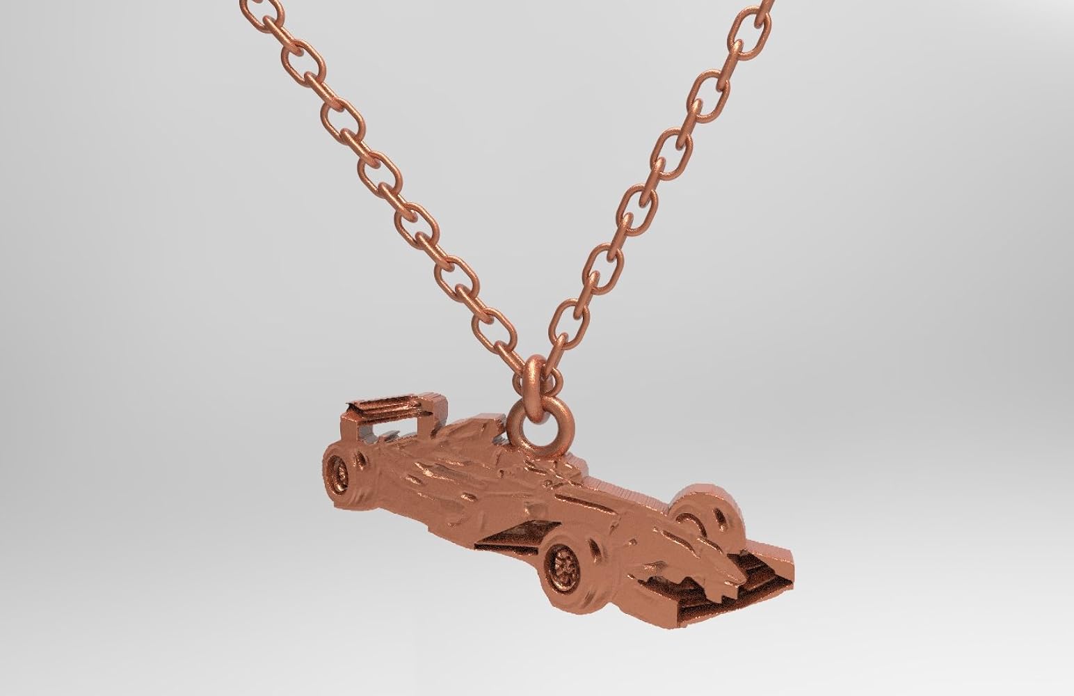 Amazon | F1カー 車 ネックレス シルバー925 ピンクゴールド チェーン
