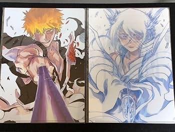 Amazon.co.jp: BLEACH 原画展 黒崎一護 朽木ルキア クリアファイル