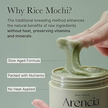 Amazon.com: Arencia Rice Mochi Facial Cleanser Gift Set, 6