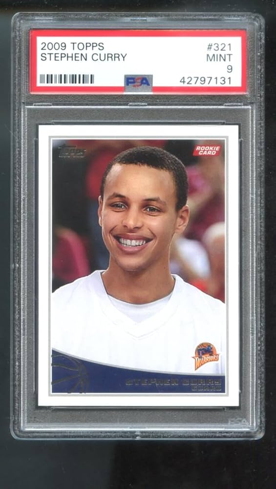 Amazon.com: Stephen Curry PSA GRADED 9 (Basketball Card) 2009-10
