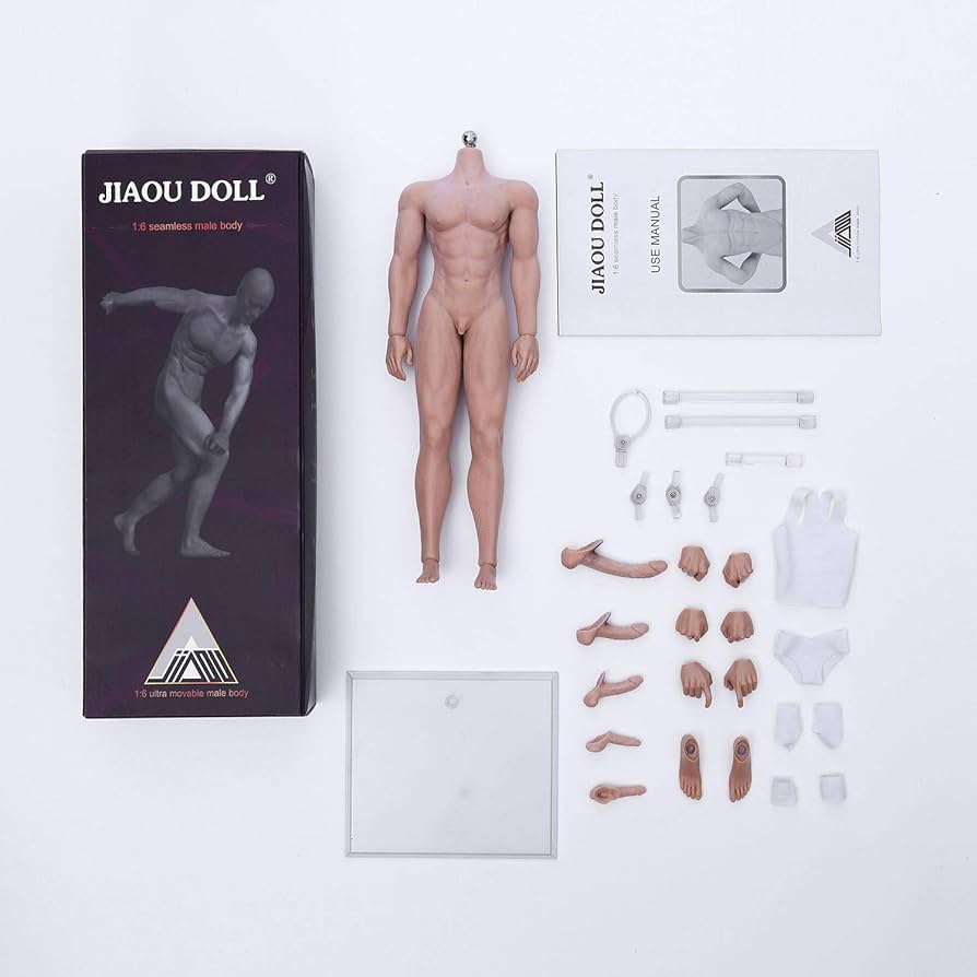 Amazon | 1/6超柔軟シームレス男性素体アクションフィギュアドール