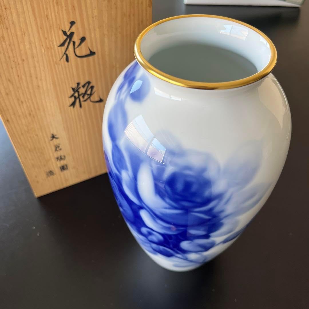 美濃焼伝統工芸士 真山窯 伊藤真司 箱入 説明証明書付 壺 花瓶 志野