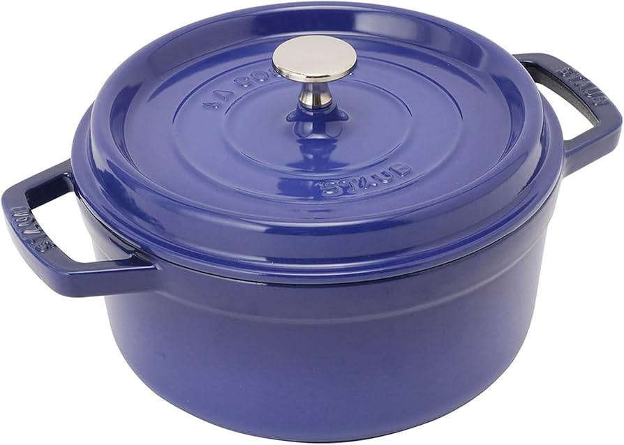 Amazon｜staub ストウブ ピコ・ココット ラウンド 22cm ロイヤルブルー