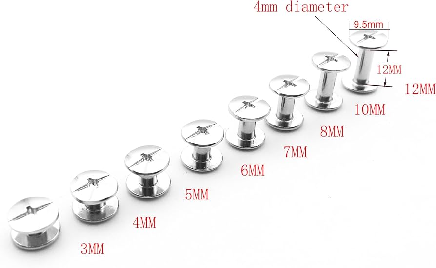 Amazon.com: Shuokecrafts 50 Sets 3mm Length Metal Snap Rivets