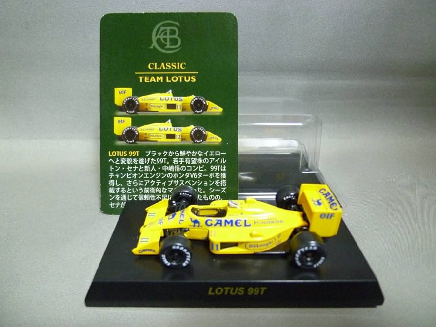 Amazon | 京商 1/64 ロータス ホンダ 99T 中嶋悟 キャメル仕様 1987