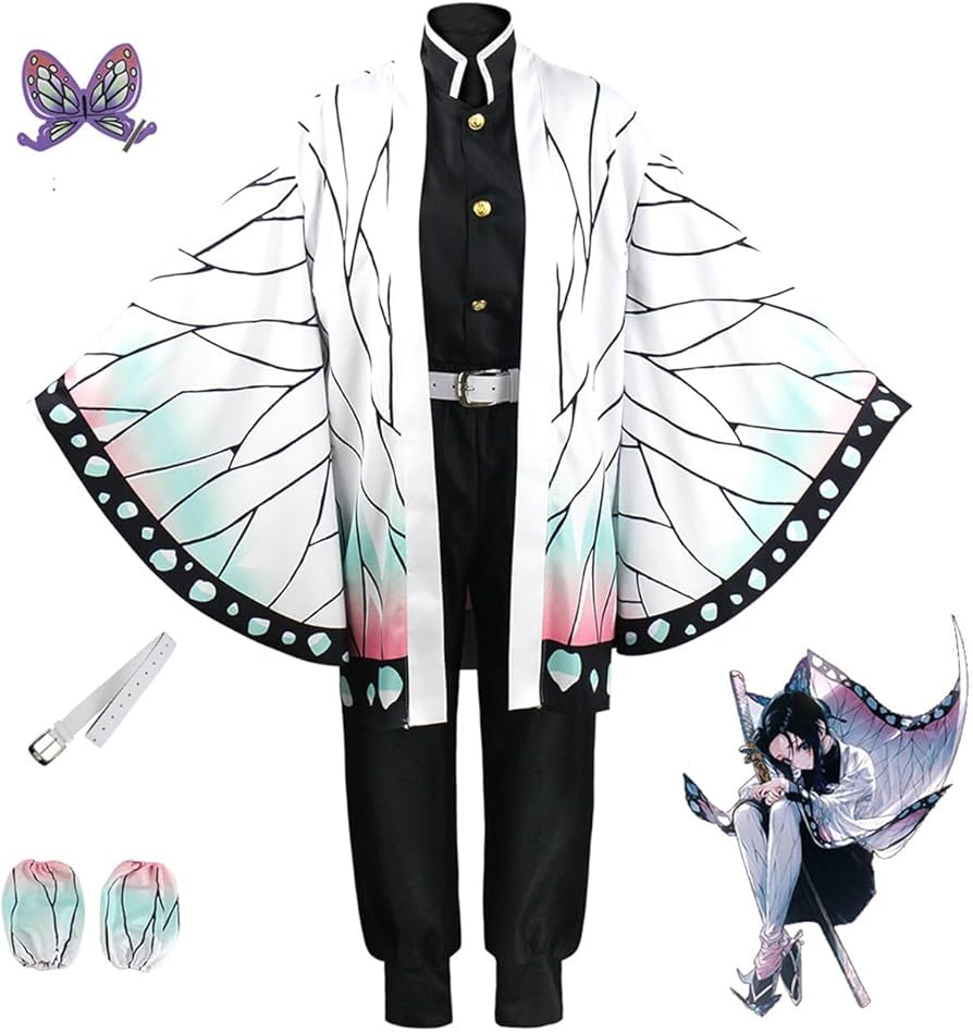 Amazon.co.jp: 鬼滅の刃 コスプレ 胡蝶しのぶ コスプレ衣装 鬼殺隊隊服