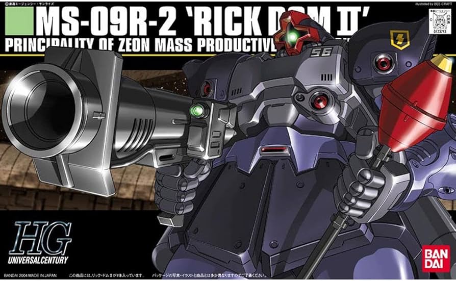Amazon.com: Gundam MS-09R-2 Rick Dom II HGUC 1/144 Scale : Arts