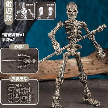 Amazon | SENMODEL 1/12 骸骨の兵士 髑髏 可動 プラスチックモデル
