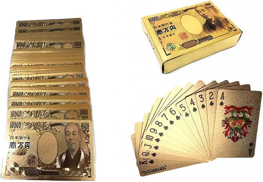 Amazon.co.jp: Yデパートセンター55® ゴージャス トランプ 金色 諭吉