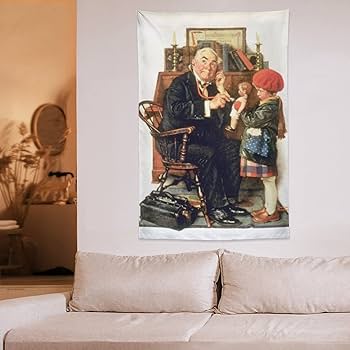 Amazon.co.jp: ノーマン・ロックウェル Doctor And Doll 1929 by