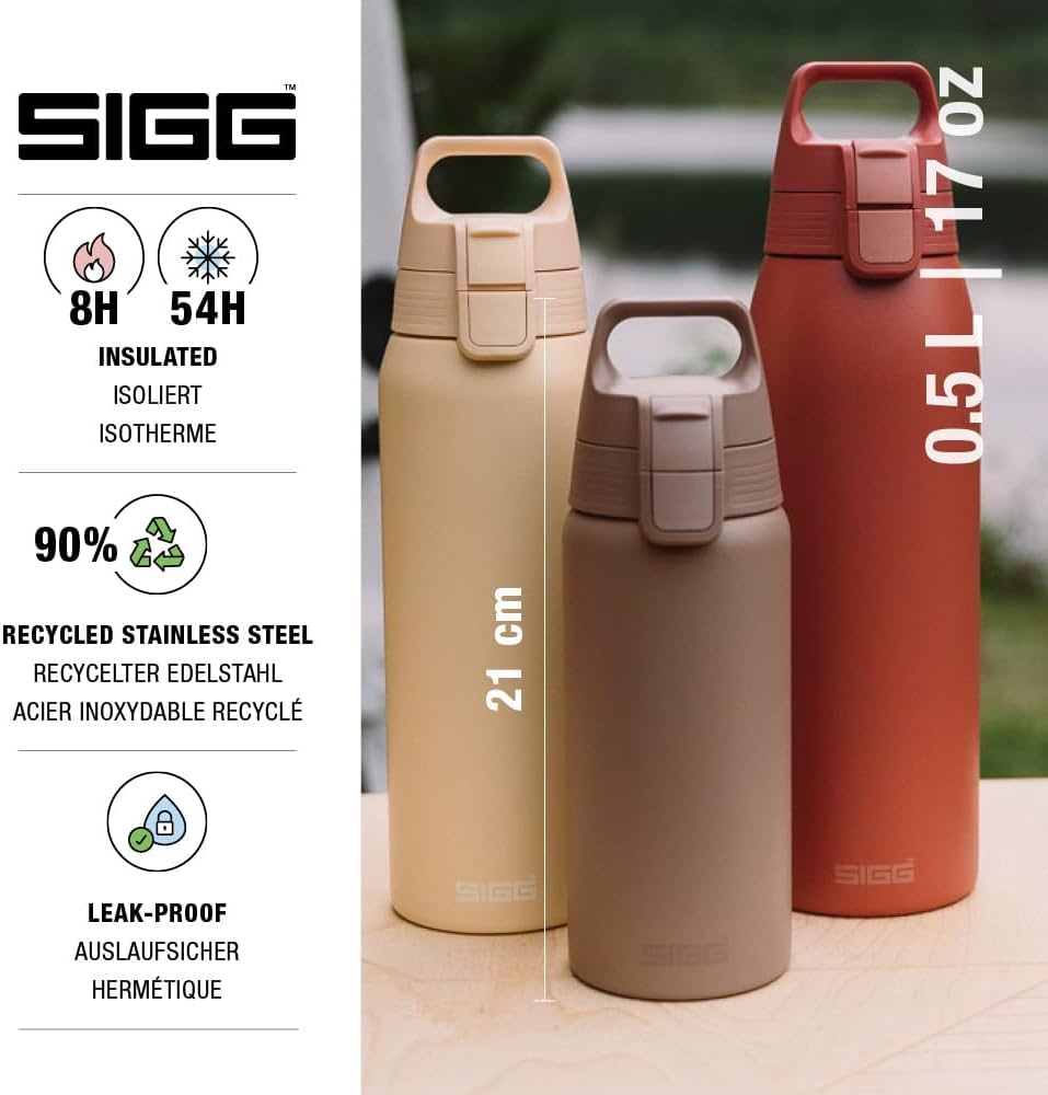 Amazon.com: Sigg - Insulated Kids Water Bottle - Shield One Therm