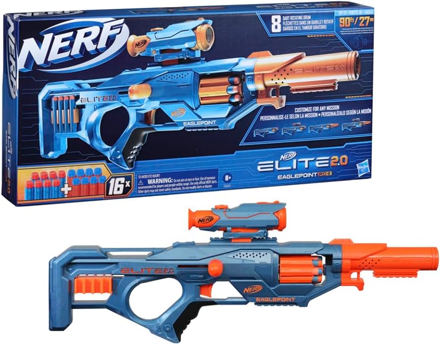 Amazon.co.jp: Nerf Elite 2.0 Eaglepoint RD-8 ブラスター - ダーツ