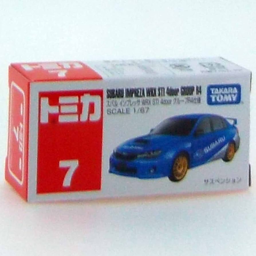 Amazon | トミカ No.7 スバル インプレッサWRX STI 4door グループR4