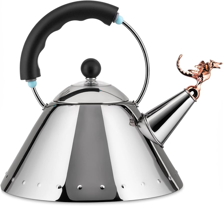 Amazon.com: Alessi 9093REX B Tea Rex - Design Kettle with Handle