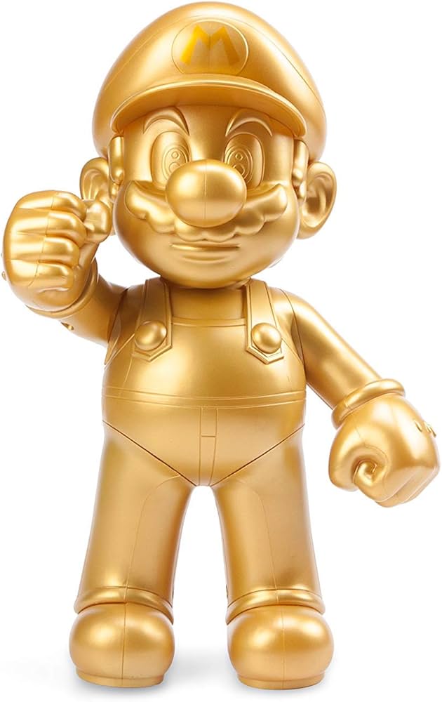 Amazon.com: Taito Super Mario 30th Anniversary Gold Mario Action