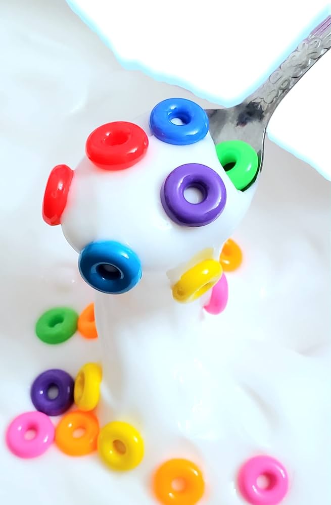 Amazon.com: Fruit Loops Cereal Milk Scented Slime for Kids Age 8+