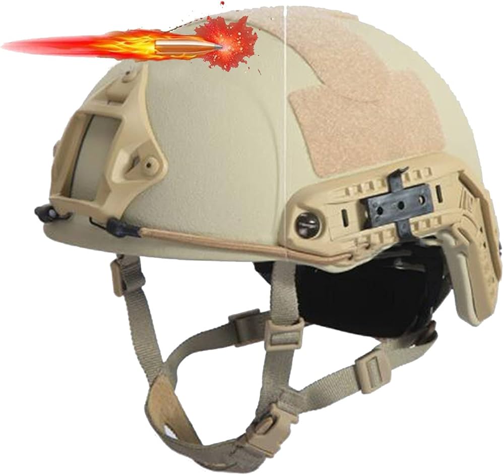 Amazon.co.jp: FAST防弾ヘルメット、NIJ IIIA戦術ヘルメット、レベル2